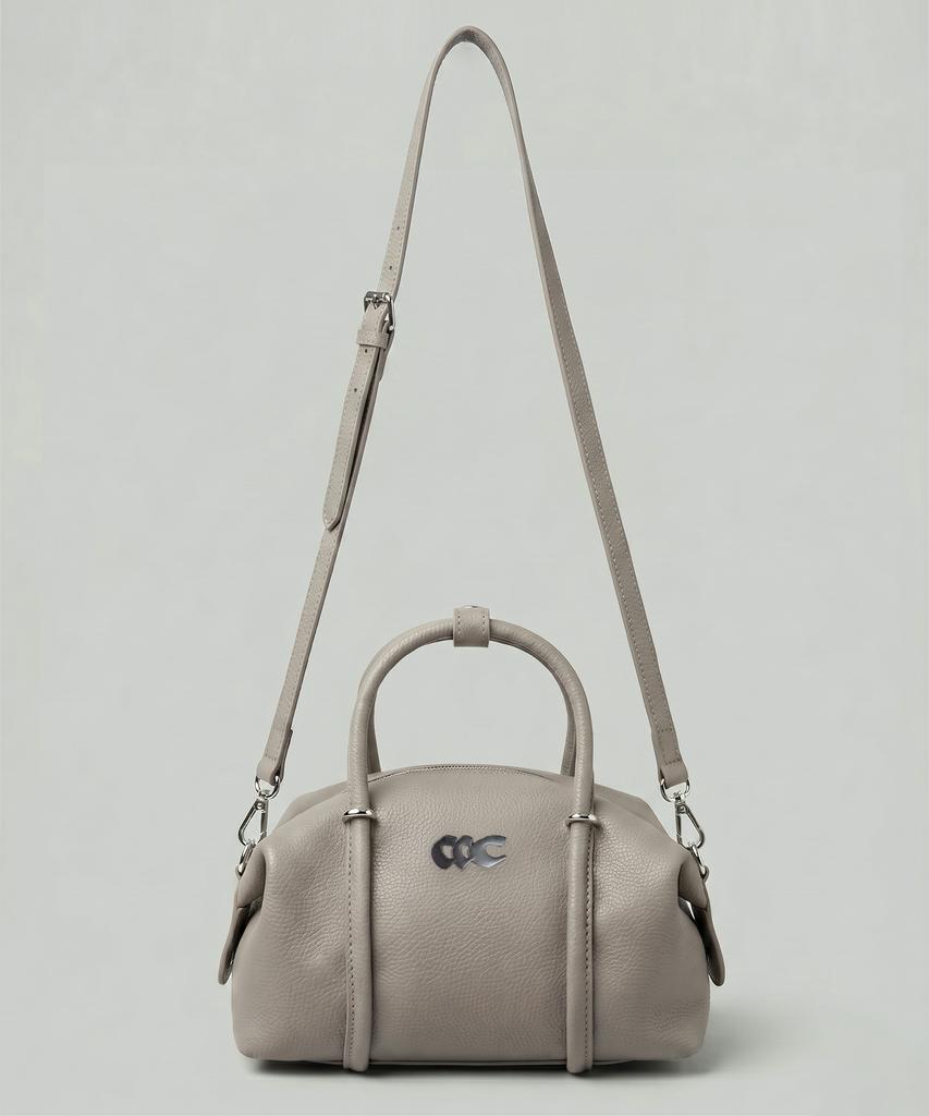 Chicks Wonder City Leather Tube Bag Gray