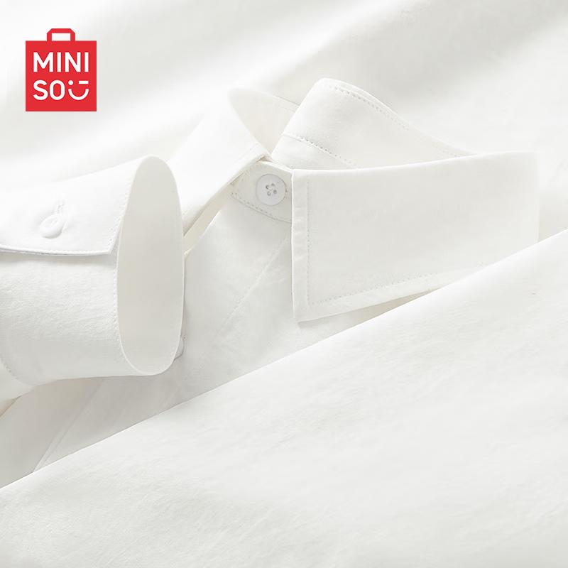 MINISO Men's Breathable Long-Sleeve Casual Shirt