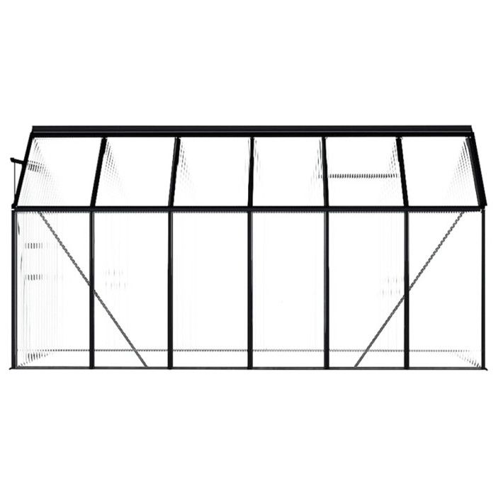 VidaXL Serre Anthracite Aluminium 7,03 m² 48212