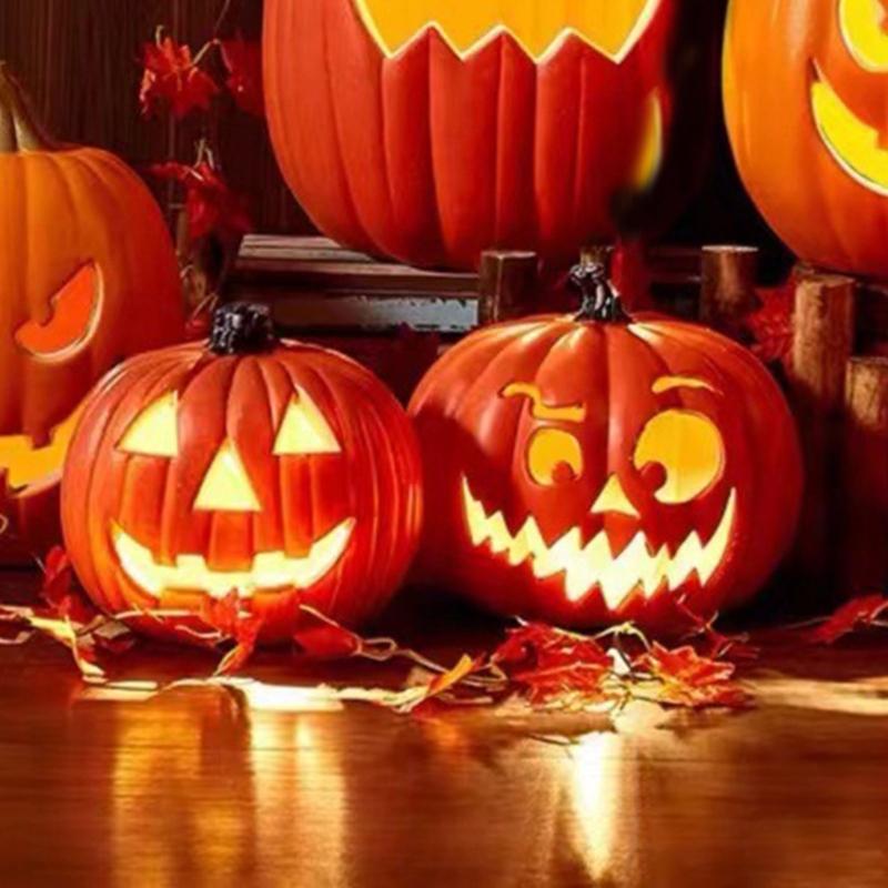 HalloweenPumpkin Ornament Festival Halloween Pumpkin Light Ornament Battery Operated Outdoor Decoration