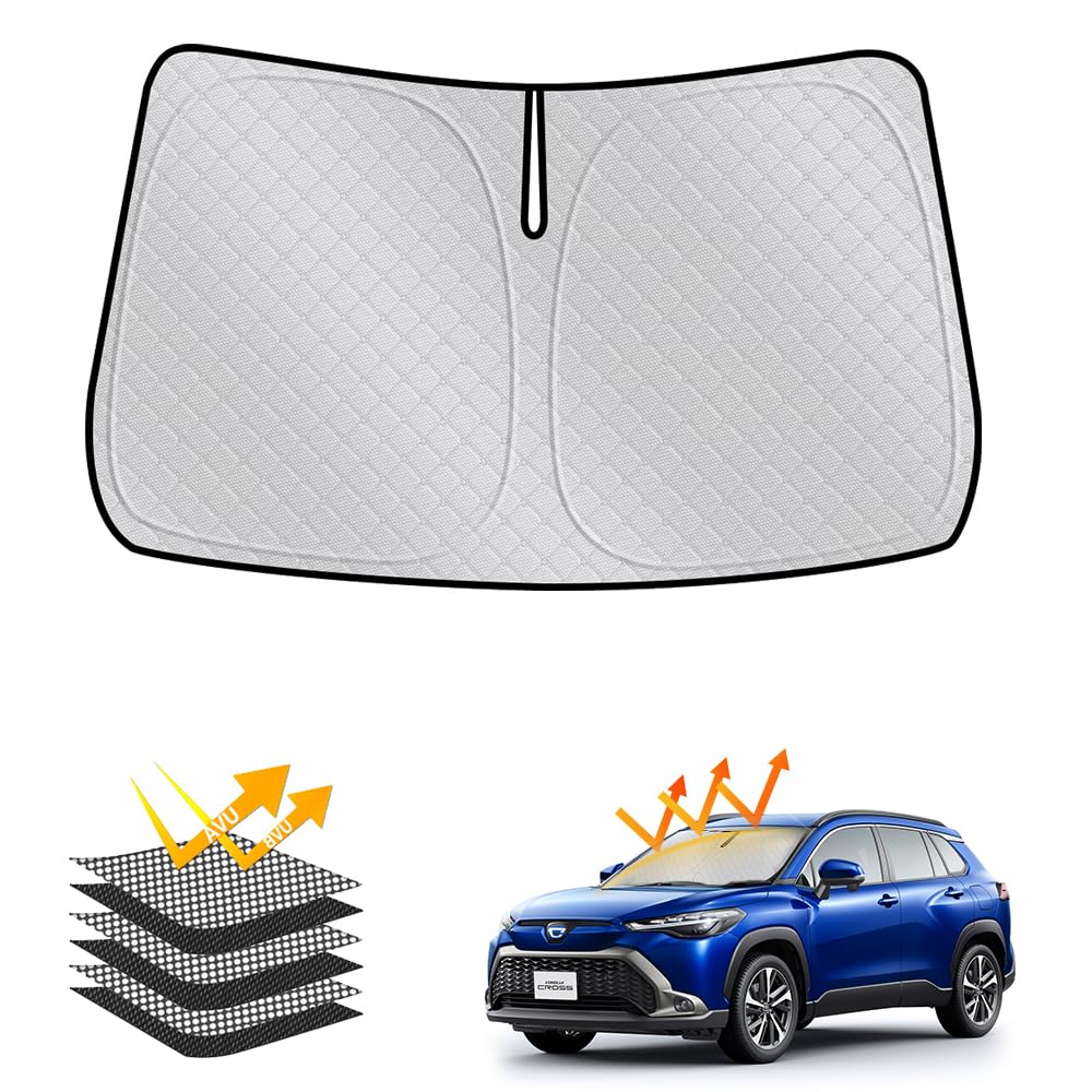 

Солнцезащитный козырек для Toyota Corolla Cross 10 серии, затемняющий 2025 новый, тепло- и УФ-защитный, без присосок, для легкой установки в автомобиль, предотвращает конфиденциальность салона, сумка для хранения