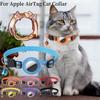 Mini GPS Tracker System For Apple AirTag Anti-Loss Pet Collar with Bell Reflective Strips Kitten Collar Child Finder Bag Locator