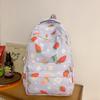 Plecak Student tornister Damski plecak z nadrukiem w truskawki