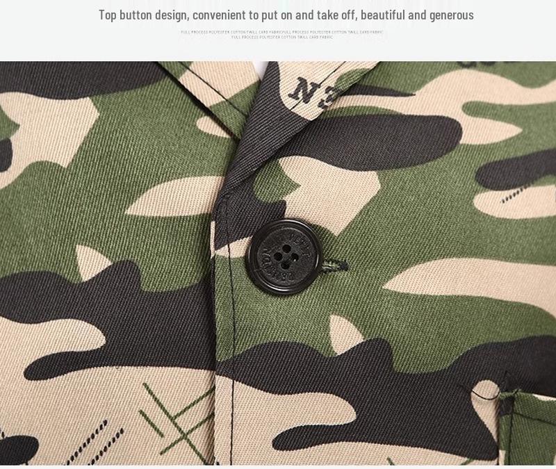 Unisex Dustproof Blue Workwear Robe with Printing & Embroidery