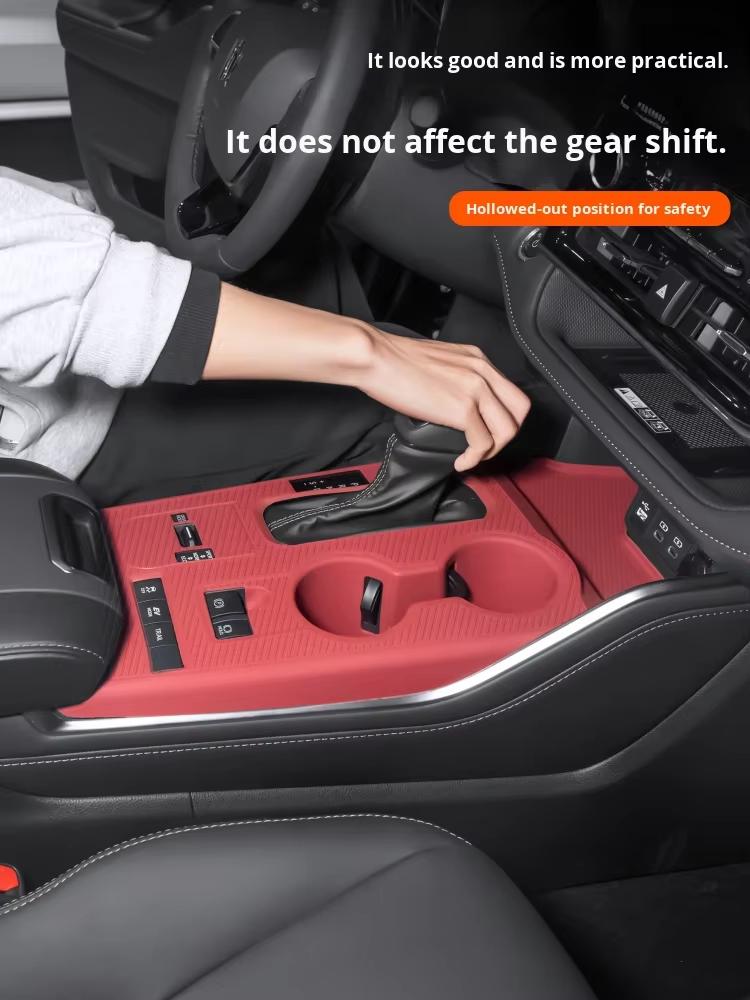 For Toyota Highlander Car Interior Accessories Decoration Center Console Silicone Mat Door Armrest Pad  Interior Upgrade