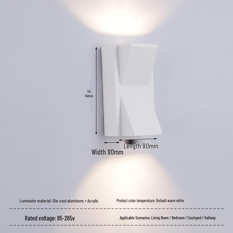 Modern LED Waterproof Outdoor Wall Lamp – Creative Design for Corridor
