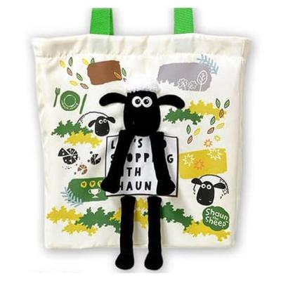 Shaun the Sheep I'll Follow You Tote Bag Approx. 30cm (Green)