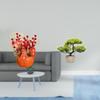 Artificial Flower Bonsai Bucket Chinese Year Decoration Faux Plant Potted Greenery for Porch