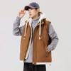 Men's Autumn and Winter Sleeveless Hooded Vests Jacket Thermal Casual Soft Top