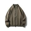 American Retro Knitted Baseball Jacket for Men, Autumn and Winter Zip-Up Sweatshirt, Export Quality Sports Casual Jacket