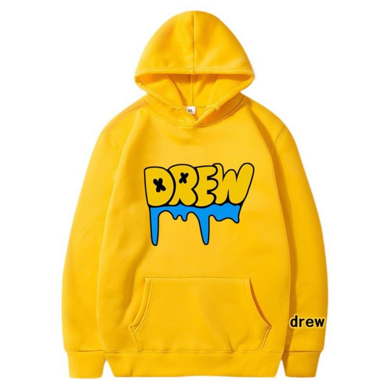 3D Drew House Drip Logo Printed Hoodies Fashionable Casual Sports Long Sleeved Men's and Women's Unisex Hooded Sweatshirts