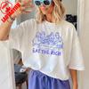 Eat The Rich Doodle Ästhetik Minimalistisches Feministen-Shirt Liberale Hemden Sozialistische Linke Mode Lustiger Unisex-Druck Baumwoll-Tops