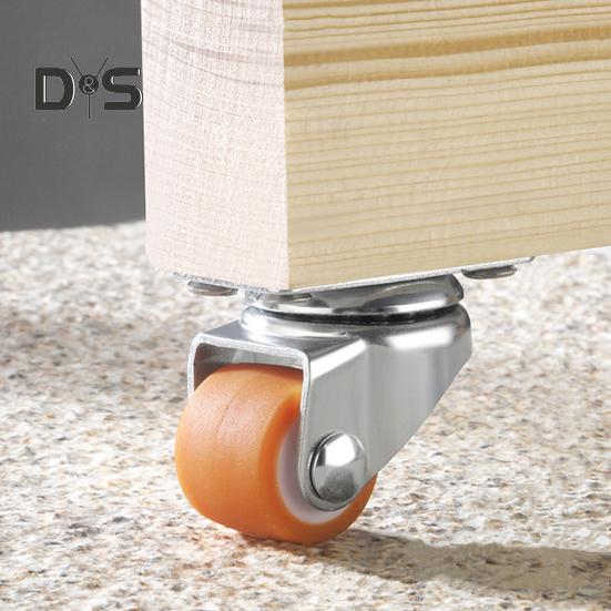 Roți pentru mobilier de 0,5 inci Roti universale cu placă pivotantă mică pentru cărucioare Mobilier Pat pentru copii Dulap de bucătărie Masă