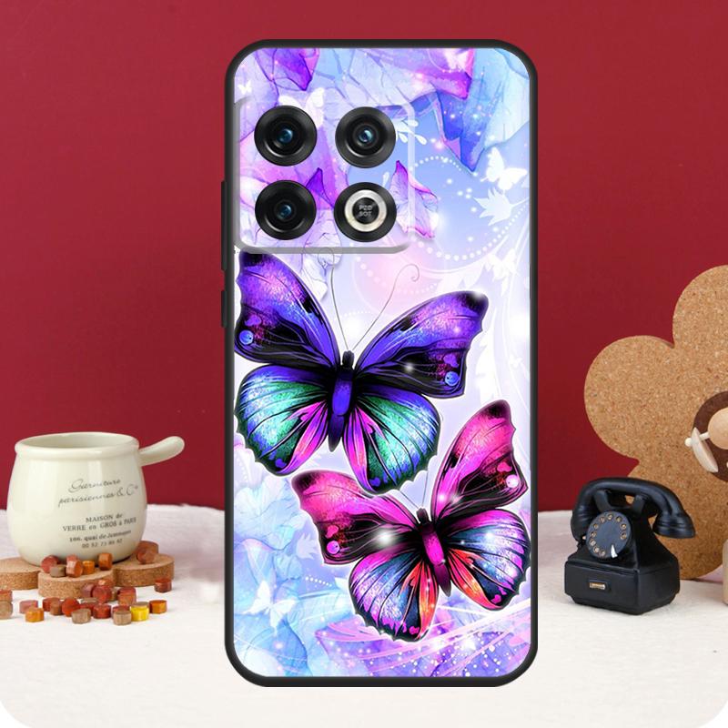 Cute Butterfly Cover For OnePlus 13 12 11 13R 12R 10 Pro 8T 10T OnePlus Nord CE 4 3 2 Lite N30 N20 N10 Case