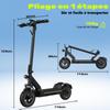 Yetişkin Elektrikli Scooter, 50-55 km Menzil, 800W Maksimum Motor, Katlanabilir, Güçlü, Çift Süspansiyon, Araziye Uygun, Ultra Hafif, TODIMART D6 Uygulaması ile