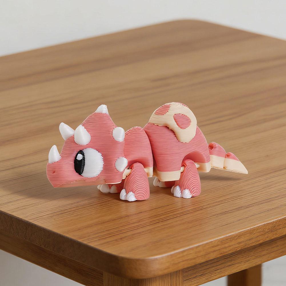 3D-gedruckte niedliche Eierschalen-Dinosaurier-Babyfigur Bewegliche Gelenke Realistische Augen Mehrfarbiger Spinosaurus Heim-Büro-Schreibtischdekor Kindergeschenk