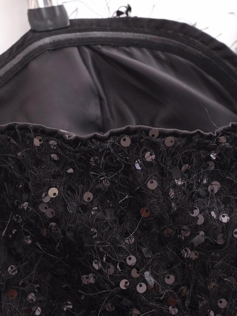 2025 Spring Women's Embellished Top with Sequins and Tassels - European & American Style Fashion