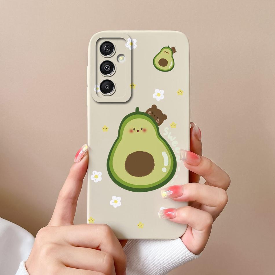 Cute Case For Samsung Galaxy A15 Funny Full Protection Soft Liquid Silicone Anti Choc Phone Cover For Samsung A15 A 15 Fundas