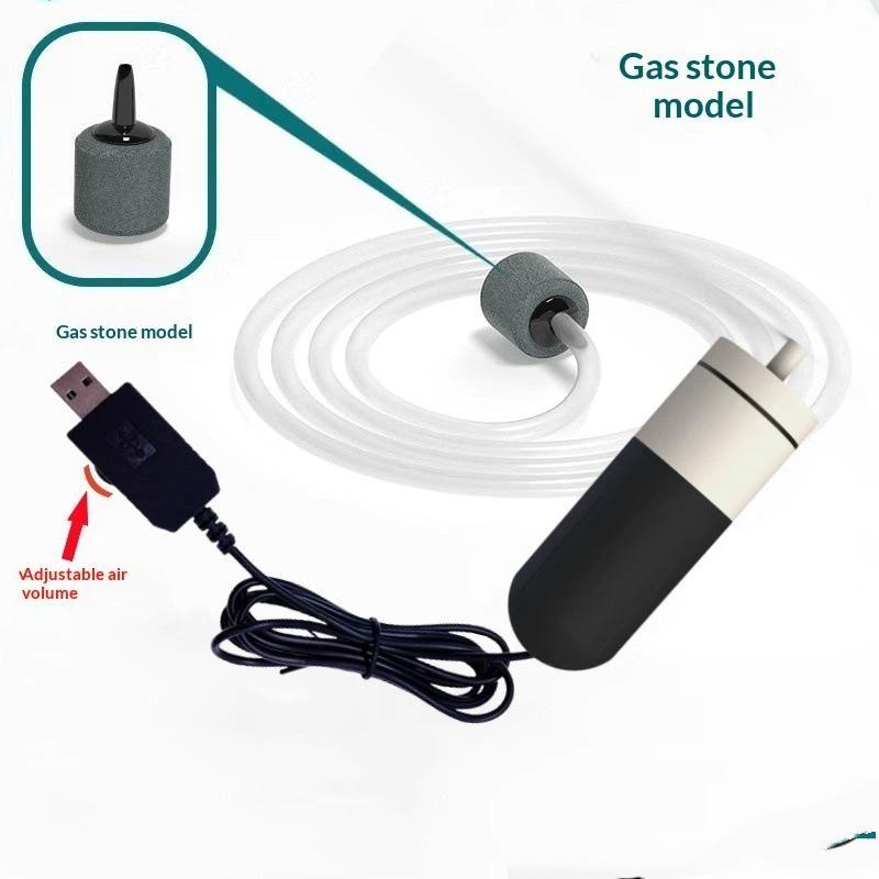 Mini leise Aquarien-Luftpumpe Energiesparend Kleine Fischbecken-Sauerstoffpumpe Mit Luftstein Für Kampffischbecken