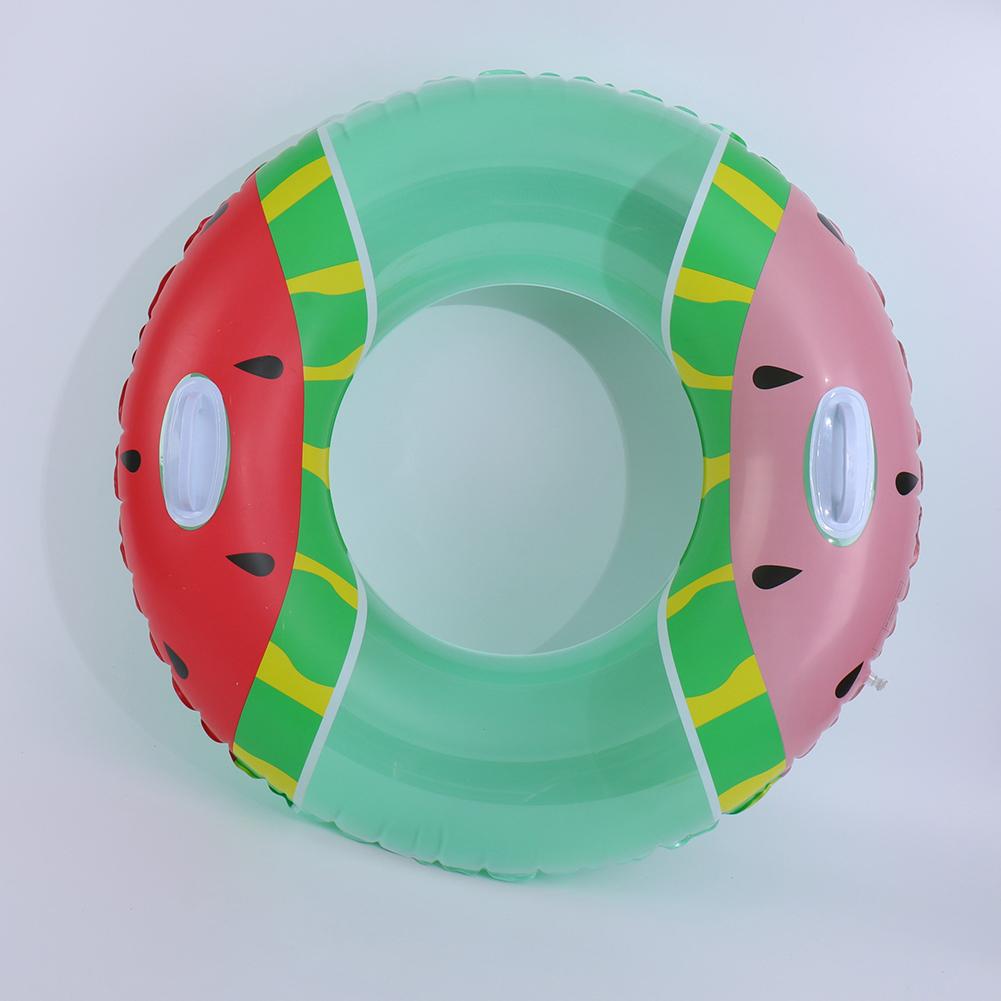 Watermelon Shaped Swimming  Ring With Handle Thickened Portable Underarm Swimmingring