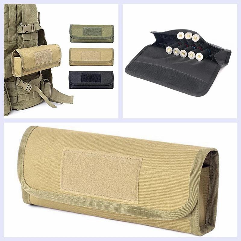 18 Round Tactical Shell Holder Ammo Bag Hunting Shooting Outdoor Molle Waist Bag 12/20 Gauge Shotgun Cartridges Bullet Pouch