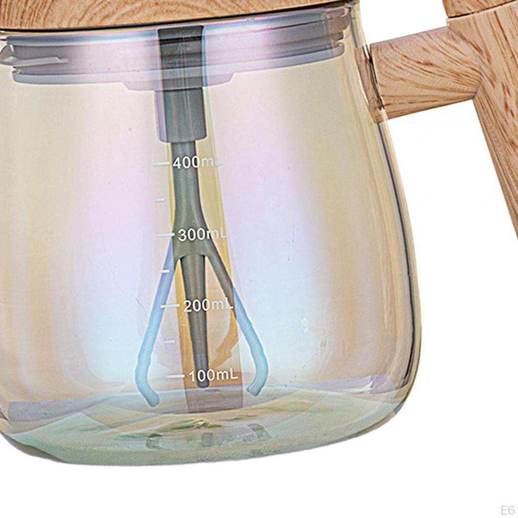 Mug - 400ml Electric Mixing Cup for Coffee Milk with Lid