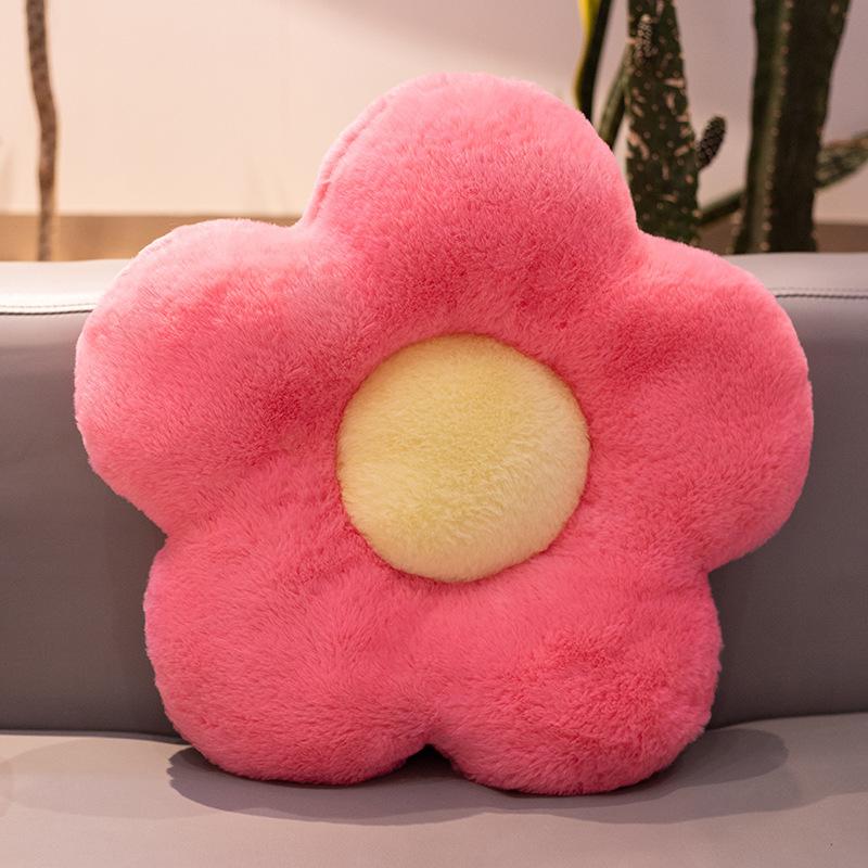 New Ins Plush Flower Cushion Home Sofa Cushion Soft Daisy Office Seat Cushion