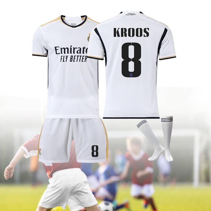 2324 Real Madrid Football Shirt With Vinicius Junior Modric And Benzema Polyester Fiber Material