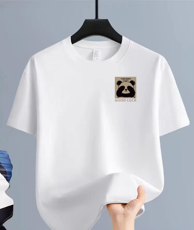 Funny Letter Printed Pure Cotton Short Sleeved Tshirt for Unisex Summer Trendy Brand Couple Ins 2026 summer new Fashion Top 2XL