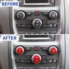 Aluminum Alloy Air Conditioner Switch CD Button Pervious Light Patch Cover for 14-20 Dodge Durango 15-22 Dodge Charger Challenger Chrysler 300 for