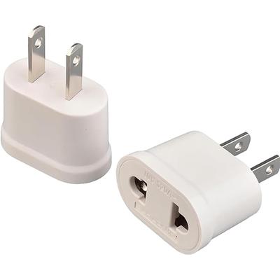 BOJIDO Conversion C To A Compact Design for Easy Portability and High Ideal for Travel Both Domestically and Plug, 2-Pack, Compatible, 10A, 110-250V.