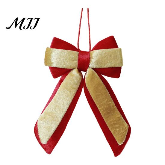 High Quality Fabric Bows Velvet Christmas Bow, Color Contrasting Wreath Bows, Holiday Home Accents Bowknot Accessories for Wreath, Xmas Tree, Wedding