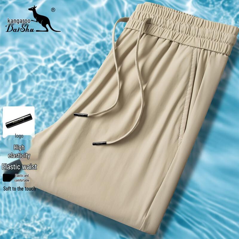 DAISHU Smart Pants Men s Ice Silk Casual Pants XL