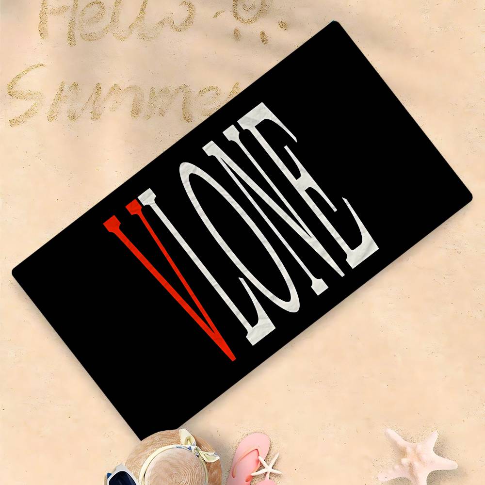 British Clothing Brand V-VLONE Beach Towel Colorful Bath Towels For Girl Microfiber Quick Dry Sand Free Yoga Spa Gym Pool