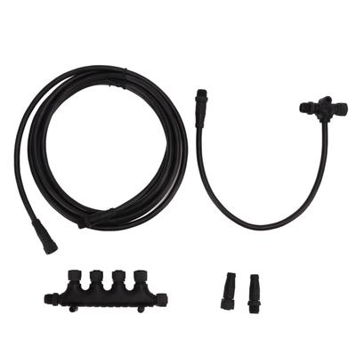 For NMEA 2000 Backbone Drop Cables Multiport Tee Terminators Kit 5Pin M12 Thread IP67 Waterproof for Lowrance Networks