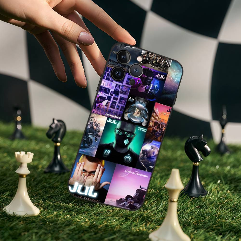 

France J-Jul R-Rapper Phone Case For IPhone 17,16,15,14,13,12,11,Pro,Max,Plus,Mini,Soft Silicone Black Case iPhone 11 pro