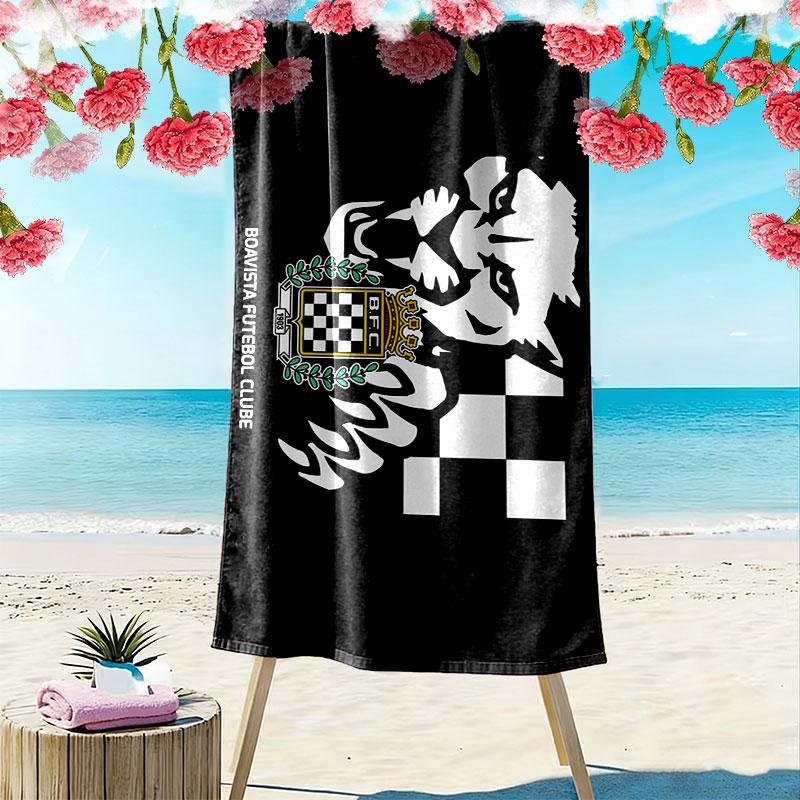 Boavista FC Print Strandtuch, Großes Weiches Schnelltrocknendes Handtuch für Strand Camping Schwimmen