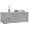 TV Stand Concrete Grey 80 x 34 x 30 cm Particleboard