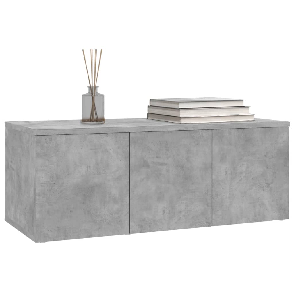 TV Stand Concrete Grey 80 x 34 x 30 cm Particleboard