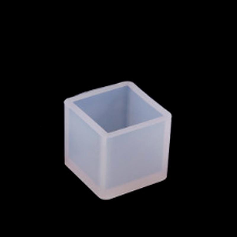 1PC 6 Velikost 20/25/35/40/50/60 mm Forma Transparentní silikonová čtvercová forma Epoxidové pryskyřicové formy pro svépomocné nástroje na výrobu šperků