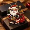 Holiday Tree Hanging Ornaments Patriotic Santa 250th Anniversary Ornament, 1776-2026 Commemorative Christmas Decoration, Trendy Sunglasses Ornament