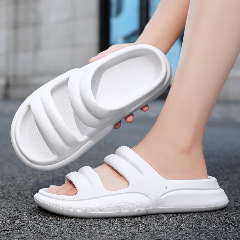 2025 New Men's Platform Slipper Platform Bathroom Slide Non-slip Lightweight Comfortable Indoor Outdoor Sandals Beach EVA Soft