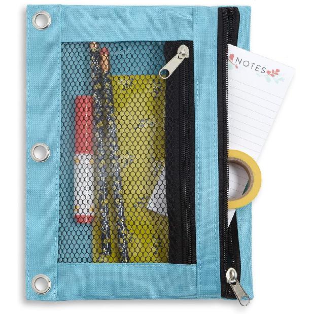 Blue Summit Supplies Pencil Pouches, Bulk Pencil Pouch 12 Pack In Assorted Colors for Storing School Supplies, Writing Utensils, and More, Cloth