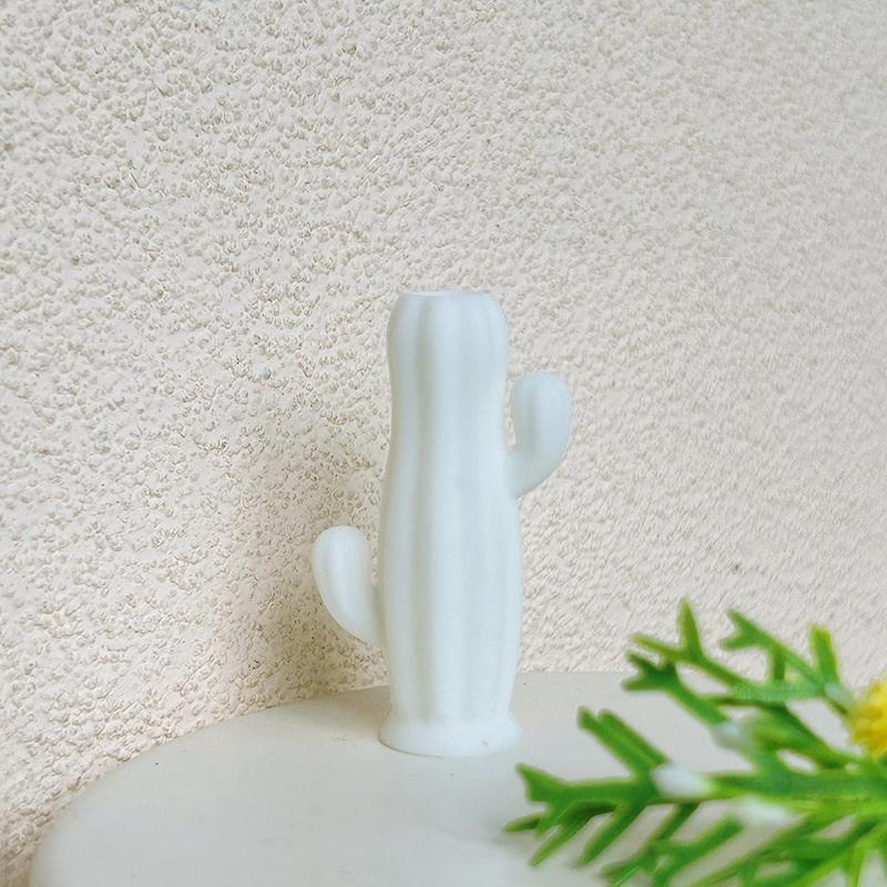

1Pcs Dollhouse Miniature Cactus Shaped Vase Model Furniture Accessories For Doll House Living Room Scene Decor Kids Play Toy белый