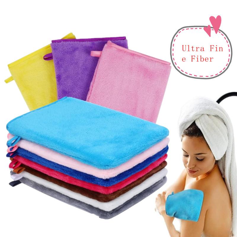 1 Pcs Colorful Makeup Remover Cleansing Glove Reusable Soft Microfiber Face Care Towel Beauty Facial Cleansing Cloth Skin Care