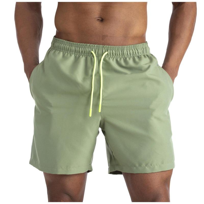 Men's Casual Color Outdoors Pocket Beach Work Trouser  Beach Shorts Pant