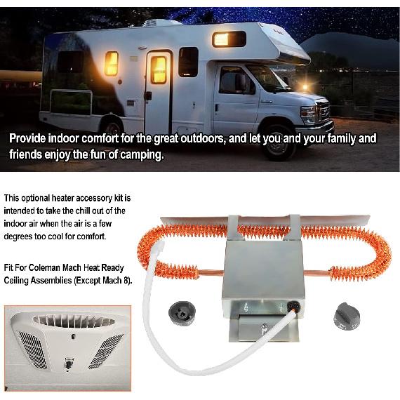 9233-4551 Electric Heating Element Kit RV Heat Strip Assembly Replacement Parts Kit Fit For Coleman Mach RV Air Conditioner Heat Ready Ceiling
