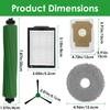 HOME TIMES 15Pcs Replacement Part Kit for iRobot Roomba Plus 405 Combo/ 505 Combo Robot Vacuum