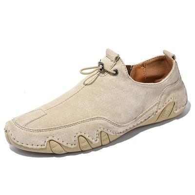 Autumn Men 'S Leather Sports Tennis Boat Walking Shoes Soft Bottom Breathable Large Men Casual Driving Lazy Large Loafers Boat