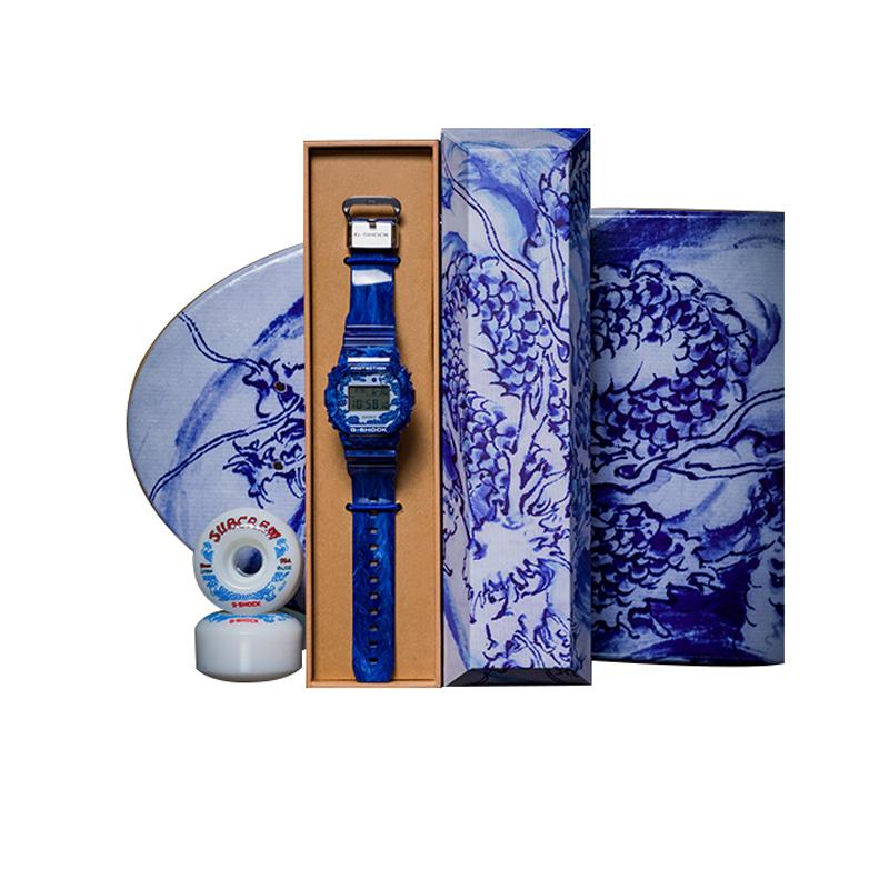 Casio Herren G-SQUAD Serie Blaue Uhr DW-5600BWP-2PFQ